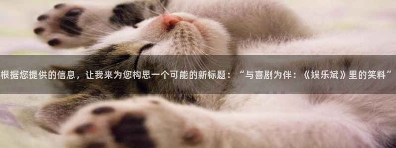 南宫大舞台官网入口：根据您提供的信息，让我来为您构思一个可能的新标题：“与喜剧为伴：《娱乐斌》里的笑料”